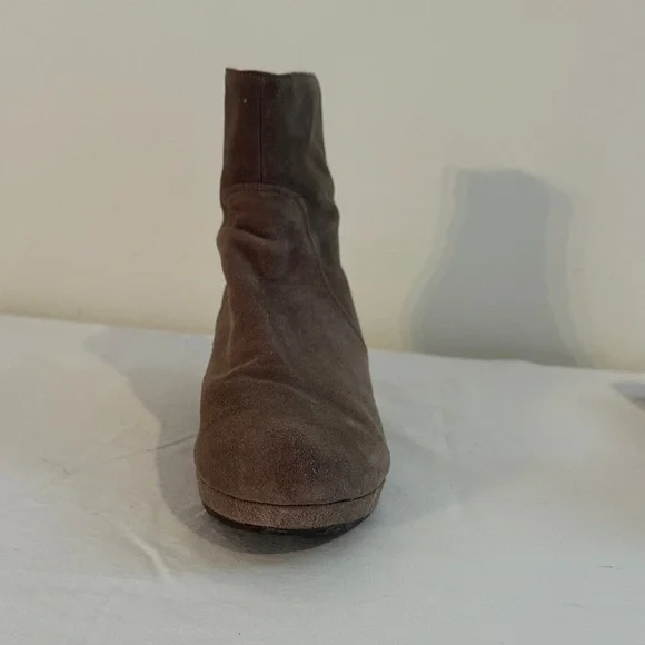 Chocolat Blu Taupe Suede Ankle Boots - Picture 4 of 14